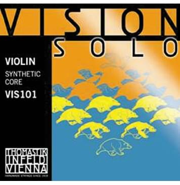 VIS101 Vision Solo Комплект струн для скрипки размером 4/4, среднее натяжение, Thomastik-0