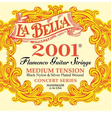 2001FM-Flamenco-Medium Комплект струн для фламенко гитары, среднее нат, посеребр., La Bella-0