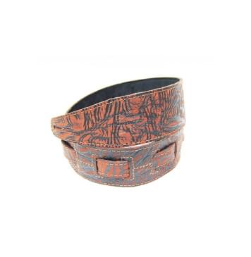 FL8018LT Leather Tigina Ремень для гитары, кожаный, 7 см, цвет Корица, Fidel-0