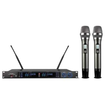 LS-213-2M Беспроводная микрофонная система, 2 ручных передатчика, LAudio-0