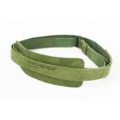 A-BS-G Кожаный ремень для балалайки, с наплечником, зеленый, Балалайкеръ