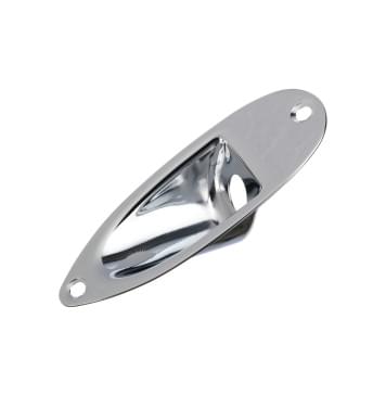 HJ101-CR Накладка выходного разъема гитары, хром, Paxphil-0