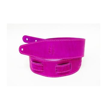 FL66013L11 Leather 11 Ремень для гитары, кожаный, фукси, Fidel-0