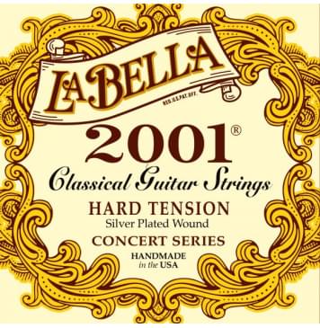 2001H Hard 2001 Hard Комплект струн для классической гитары, сильное натяжение, посеребр., La Bella-0