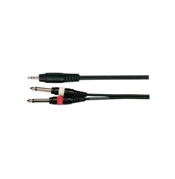 BB317-3M Кабель акустический 3.5мм стерео - 2х6.3мм моно, 3м, Soundking-0