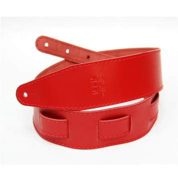 FL111007LP Premier Ремень для гитары, кожаный, красный, Fidel-0
