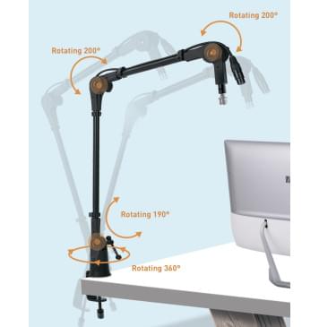 SD146 Стойка для микрофона, настольная, пантограф, Soundking SD146 Стойка для микрофона, настольная, пантограф, Soundking-0