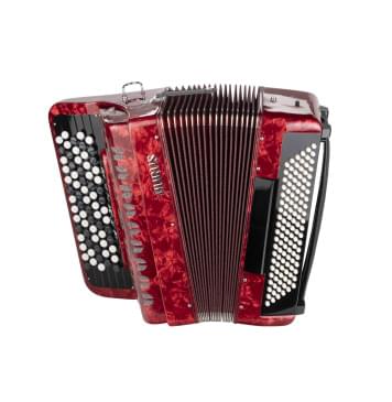 JH5120-RED Аккордеон кнопочный 70/120/7/2, красный, с футляром, Aurus JH5120-RED Аккордеон кнопочный 70/120/7/2, красный, с футляром, Aurus-0