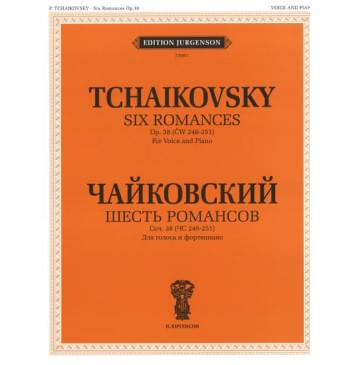 J0061 Чайковский П. И. Шесть романсов: Соч. 38 (ЧС 246-251),-0