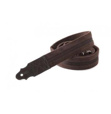 8401080080357 Standard Plus Plain Brown Ремень для гитары, RightOn Straps-0