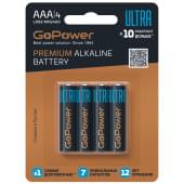 00-00026396 Ultra Элемент питания LR03 AAA Alkaline 1.5В, 4шт, GoPower