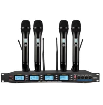 LS-214-4M Беспроводная микрофонная система, 4 ручных передатчика, LAudio LS-214-4M Беспроводная микрофонная система, 4 ручных передатчика, LAudio-0