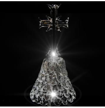 GH-M022 Колокольчик хрустальный «Крест плоский», средний, Гусь Хрустальный-0