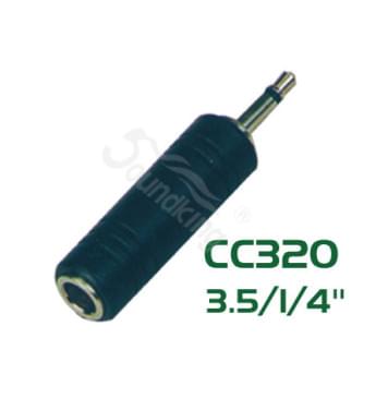 CC320 Переходник (разъем переходной) 3,5мм, моно, штекер - 6,35мм, моно, гнездо, Soundking-0