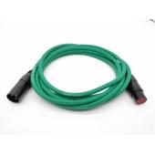 E1-XLR-M-F-0100-5 Кабель микрофонный 1м, зеленый, ZZcable