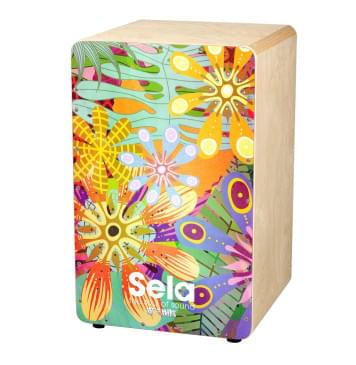 SE-179 Art Series Flower Power Кахон, Sela-0
