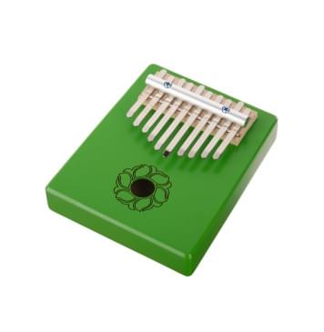 KMKr-2-GR Escudo Калимба, резонаторная, 10 язычков, трапеция, зеленая, Мозеръ-0
