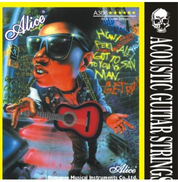 A306-XL Комплект струн для акустической гитары, посеребренная медь 10. Alice-0