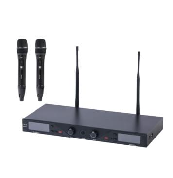 4000-UF Беспроводная микрофонная система, 2 ручных передатчика, LAudio-0
