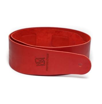 MB6061-117 Ремень для гитары, кожаный, красный, Mamba straps-0