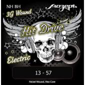NH-BH Hit Drive Комплект струн для электрогитары, Big Heavy, 13-57, никель, Мозеръ