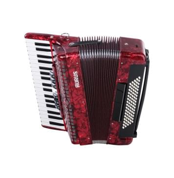JH2006-RED Аккордеон 37/80/7/2, красный, с футляром, Aurus-0