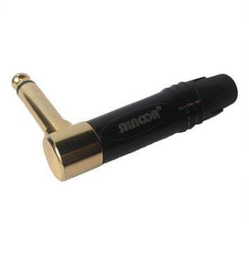 SP2R-G-B Разъем на кабель 6.3мм угловой male, моно, SHNOOR SP2R-G-B Разъем на кабель 6.3мм угловой male, моно, SHNOOR-0