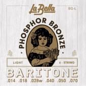 BG-L Комплект струн для гитары Баритон 14-70 La Bella