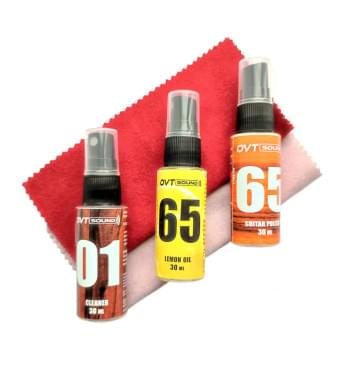OVTSound.Com-2 Комплект для ухода за грифом, масло, очиститель, полироль, 2 салфетки, OVTSound-0