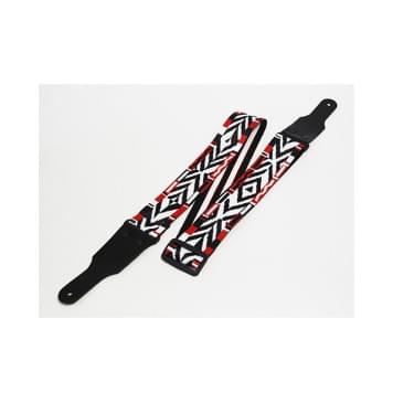 FL401832PA PolyArt Ремень для гитары, полиэфир, японский мотив красно-черный, Fidel-0