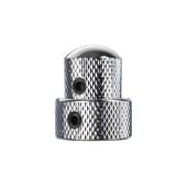 NC002-CR Ручка потенциометра, двойная, хром, Paxphil