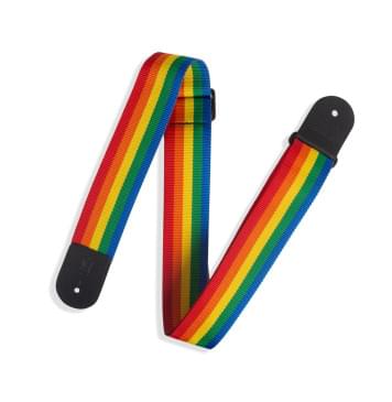 M8POLY-RNB Classics Series Ремень для гитары, полипропилен, радуга, Levy's-0