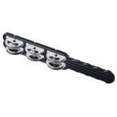 FLT-G16-2B Бубенцы плоские на пластиковой черной ручке, 6 пар, Fleet