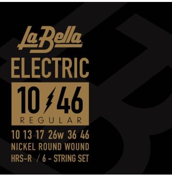 HRS-R HRS Комплект струн для электрогитары, никелированные, 10-46, La Bella-0