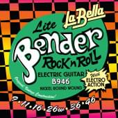 B946 The Bender Lite Комплект струн для электрогитары, никелированные, 9-46, La Bella