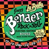 BJ1252 The Bender Jazz Комплект струн для электрогитары, никелированные, 12-52, La Bella