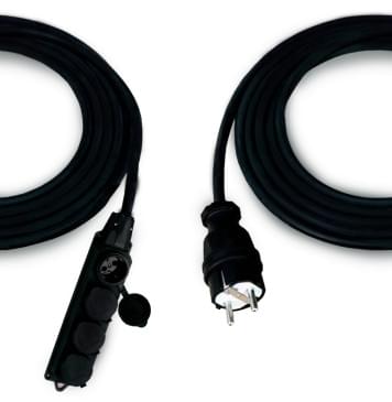 CP-16SO05 Удлинитель силовой 3х2.5, 4 места, 5м, EDS-0