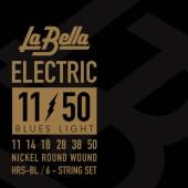 HRS-BL HRS Комплект струн для электрогитары, никелированные, 11-50, La Bella