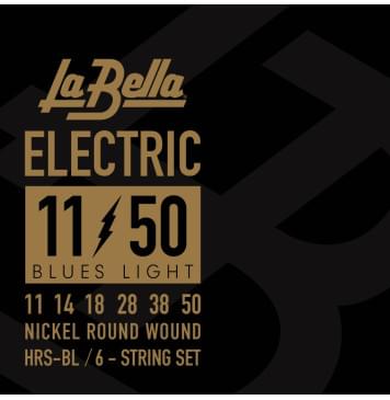 HRS-BL HRS Комплект струн для электрогитары, никелированные, 11-50, La Bella-0