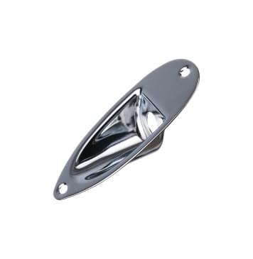 HJ001-CR Накладка выходного разъема гитары, хром, Paxphil-0