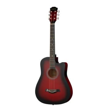 FT-D38-RDS Акустическая гитара, с вырезом, красный санберст, Fante-0