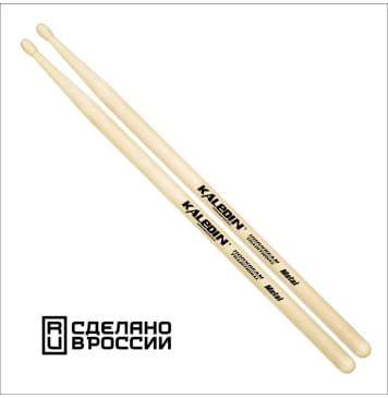 7KLHBML Metal Барабанные палочки, граб, деревянный наконечник, Kaledin Drumsticks-0