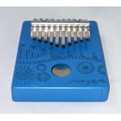 KMKr-2-BL-NEW Escudo Калимба, резонаторная, 10 язычков, трапеция, синяя, Мозеръ