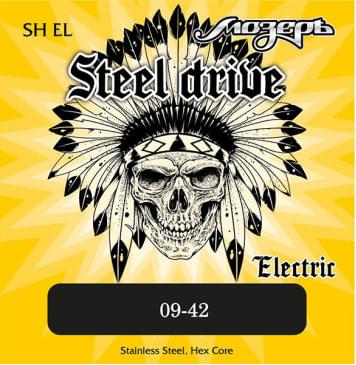 SH-EL Steel Drive Комплект струн для электрогитары, сталь, 9-42, Мозеръ-0