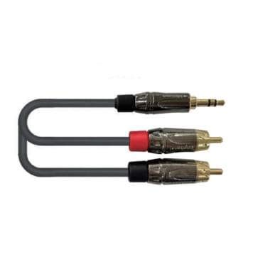 AMC-3 Кабель акустический 3.5мм-2хRCA, 0.9м, Leem AMC-3 Кабель акустический 3.5мм-2хRCA, 0.9м, Leem-0