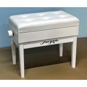 BPM-55/WH Банкетка для пианино или рояля деревянная, белая, Мозеръ