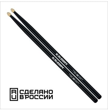 7KLHBBK5A Black 5A Барабанные палочки, граб, флуоресцентные, Kaledin Drumsticks-0