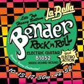 B1052 The Bender L.Top/H.Bottom Комплект струн для электрогитары, никелированные, 10-52, La Bella