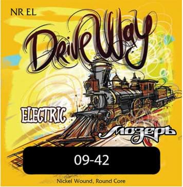 NR-EL Drive Way Комплект струн для электрогитары, никель, Extra Light, 9-42, Мозеръ-0