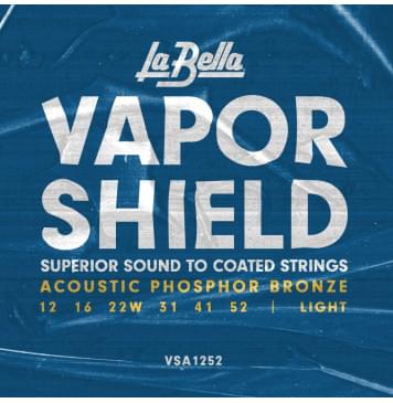 VSA1252 Vapor Shield Комплект струн для акустической гитары, фосф.бронза, 12-52, La Bella-0
